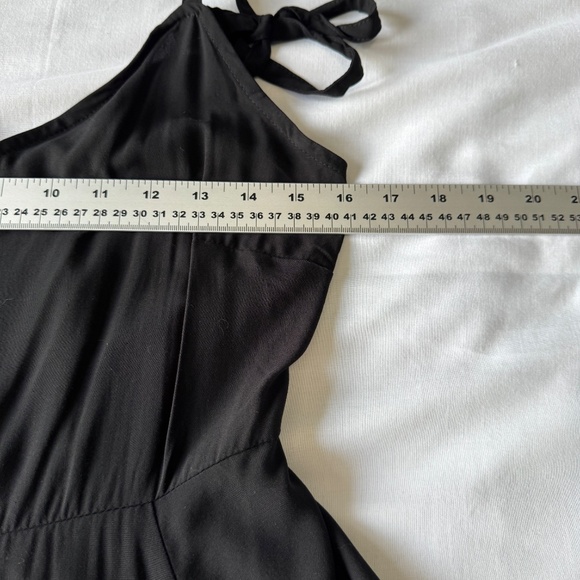 GAP New Sleeveless Fit & Flare Cami Dress Black Small Tie Straps Cocktail Summer - Picture 12 of 16